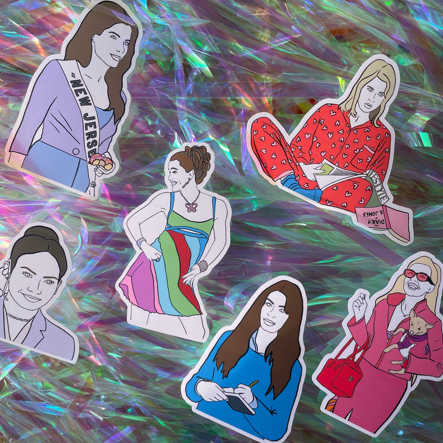 00's Rom Com inspired Sticker Set