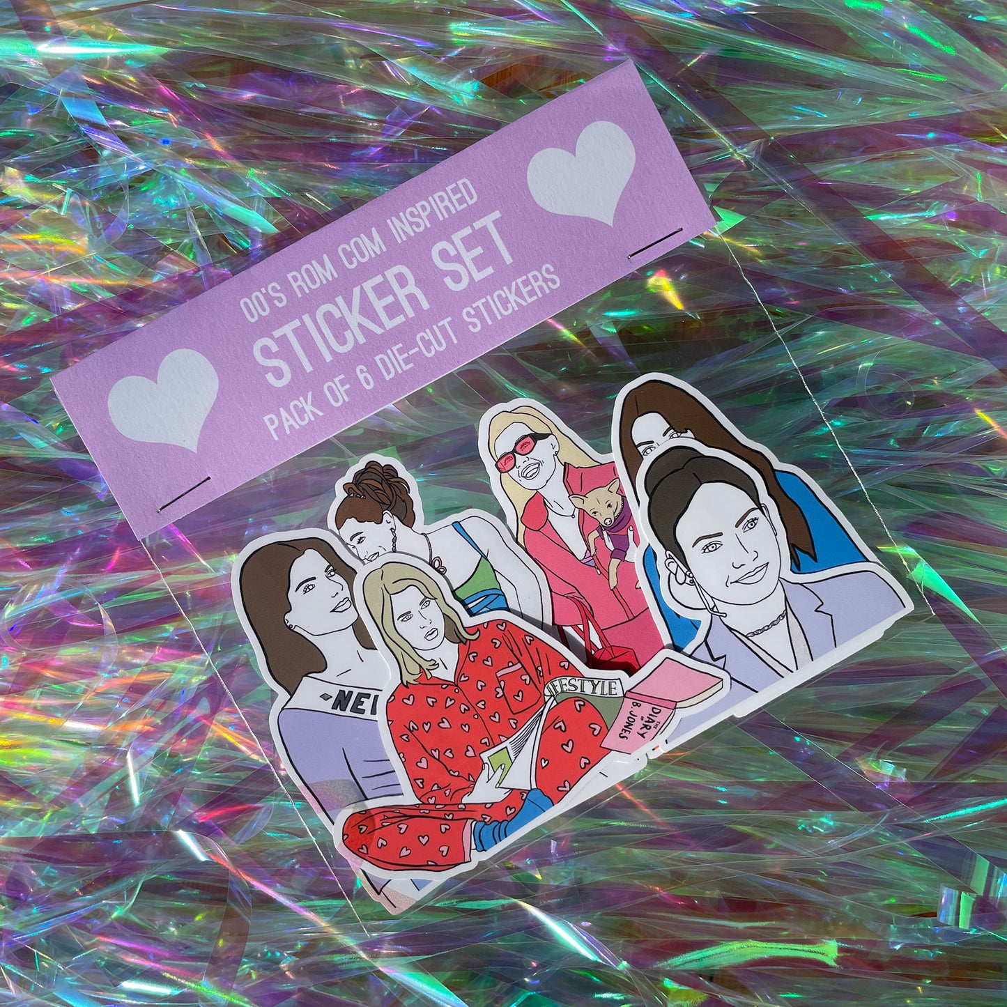 00's Rom Com inspired Sticker Set