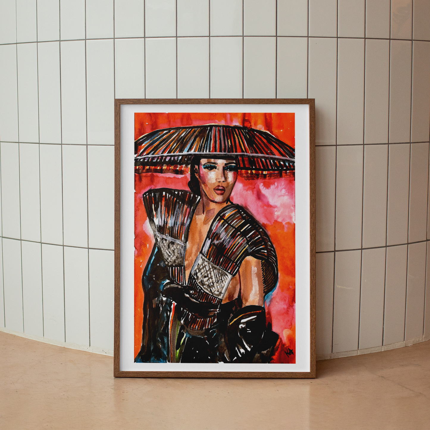 Grace Jones Grammys Art Print