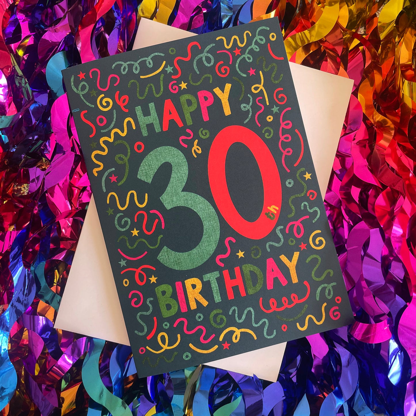 Happy 30th Birthday Confetti Card