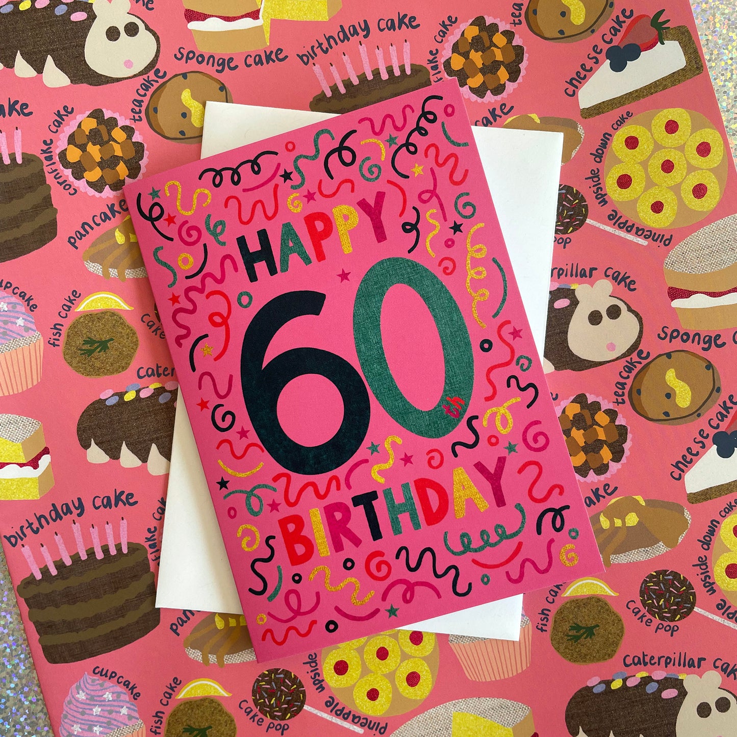 Happy 60th Birthday Confetti Card