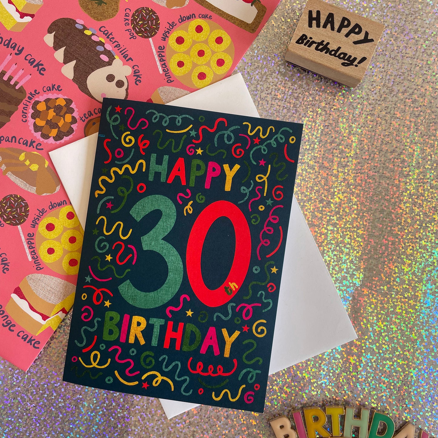 Happy 30th Birthday Confetti Card