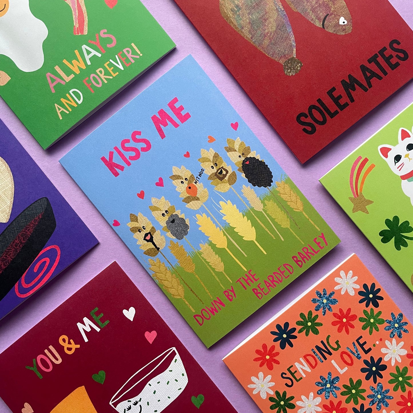 Kiss Me – Bearded Barley Card