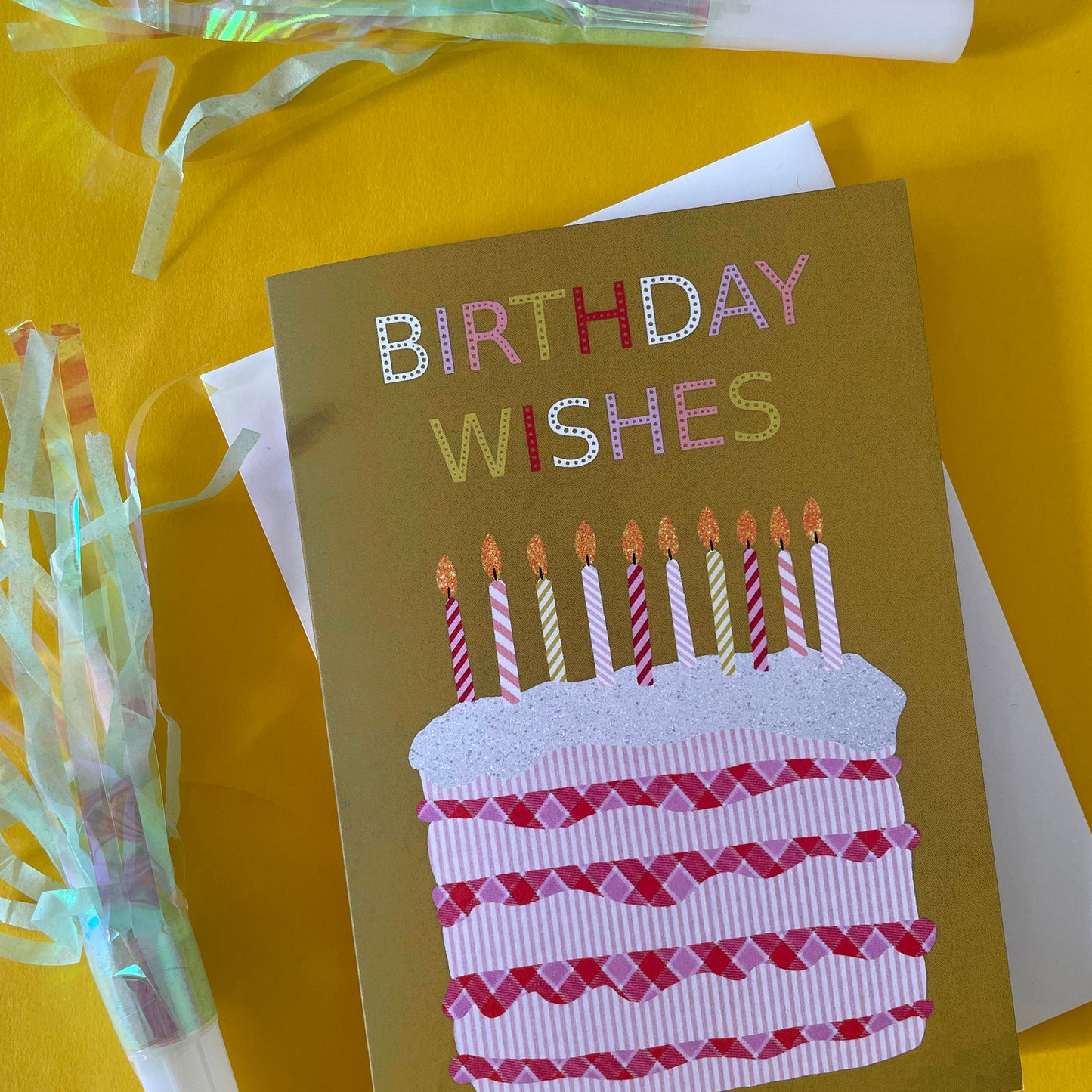 Birthday Wishes Cake Card