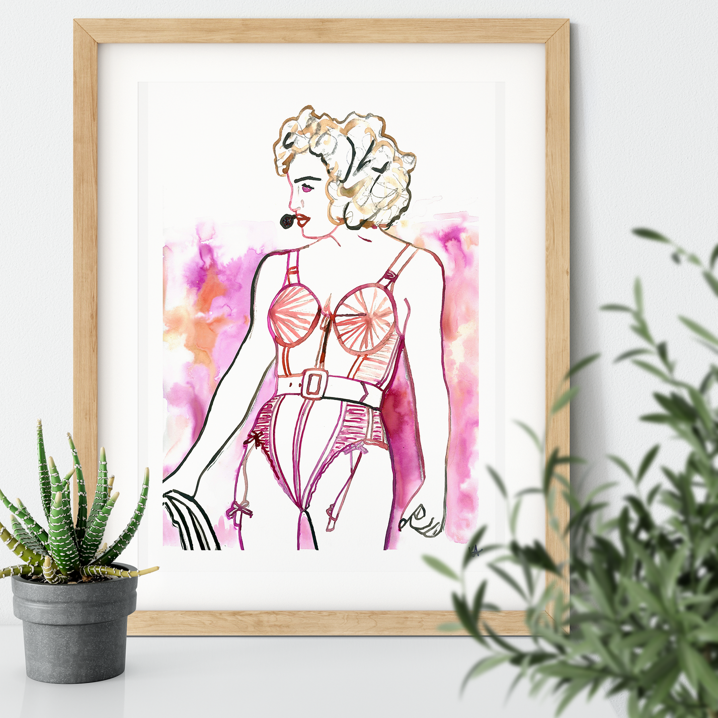 Madonna Blond Ambition Art Print