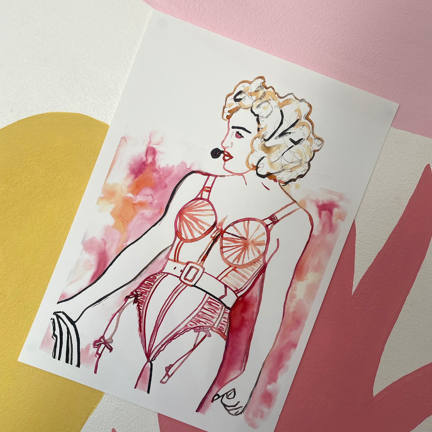 Madonna Blond Ambition Art Print