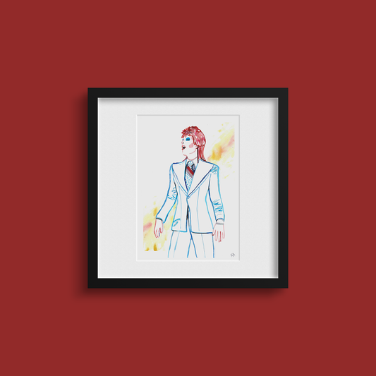 Powder Blue Suit Art Print