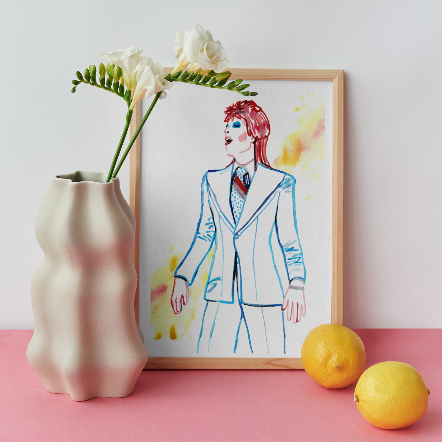 Powder Blue Suit Art Print
