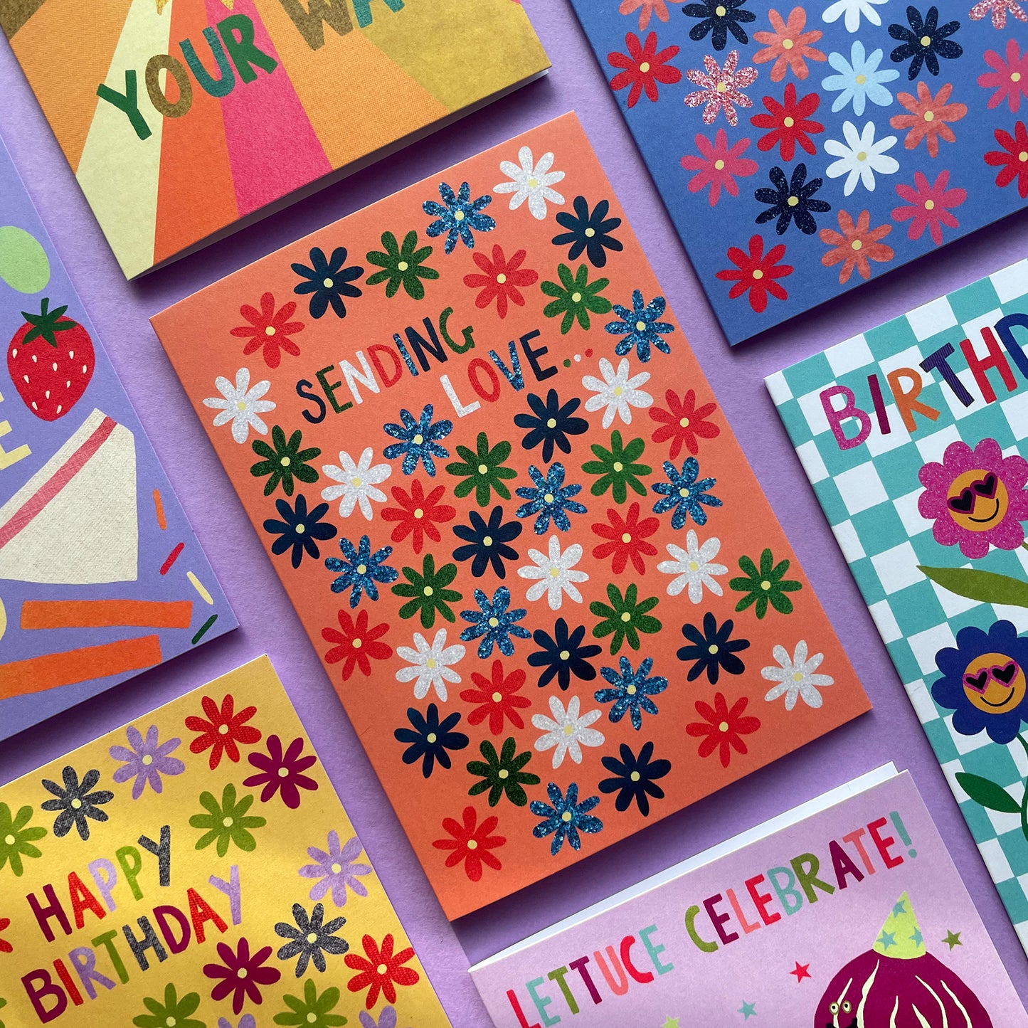 Sending Love Daisies Card