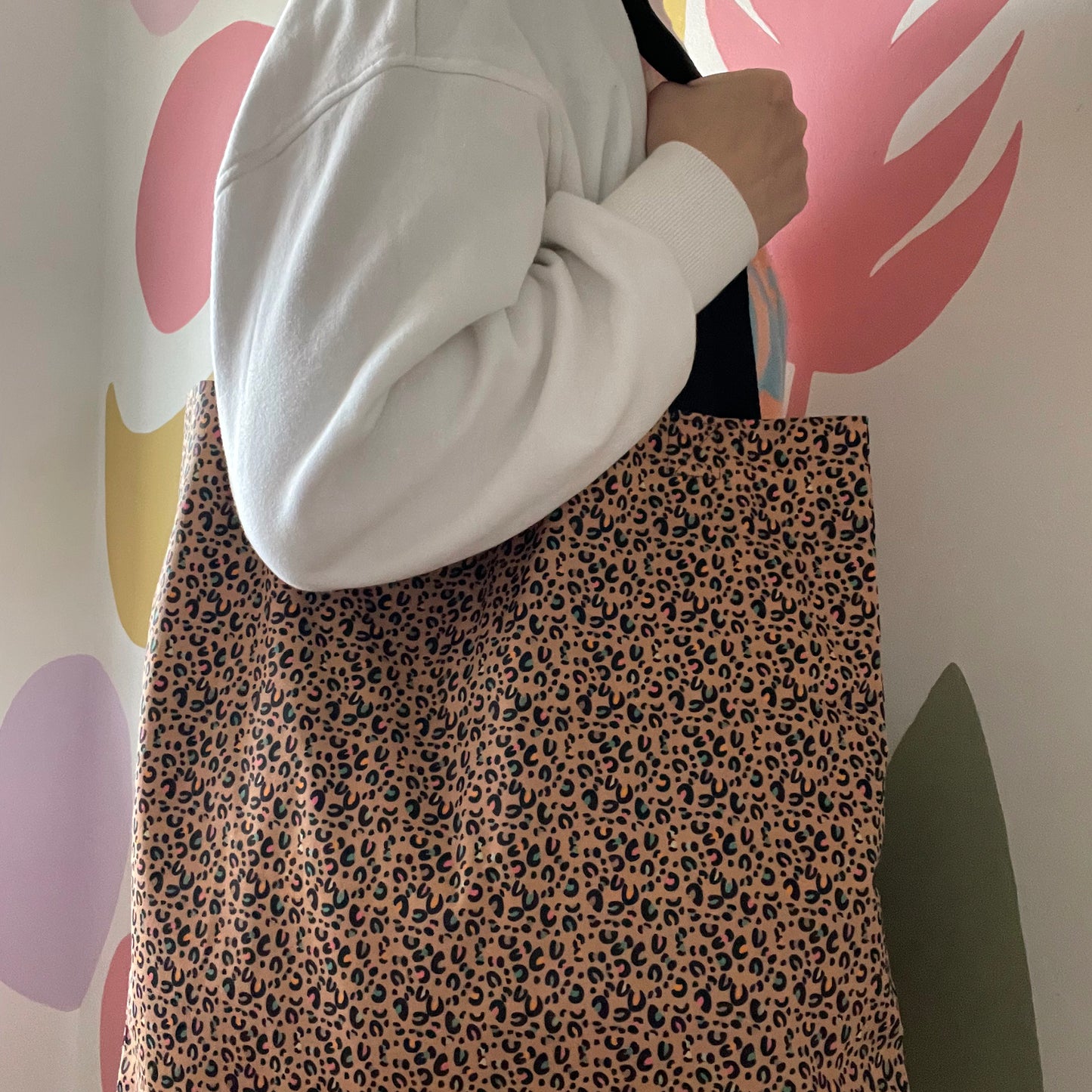 Gold Leopard Print Tote Bag