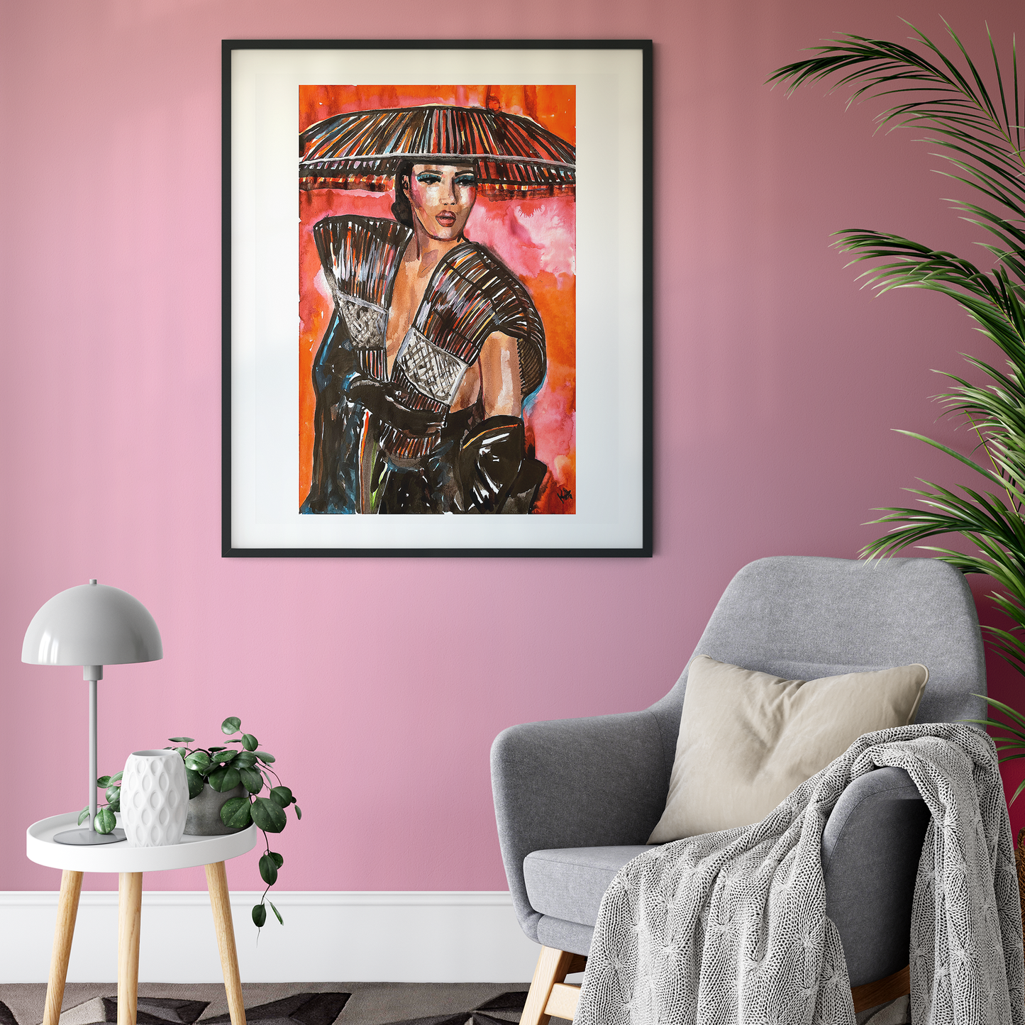 Grace Jones Grammys Art Print