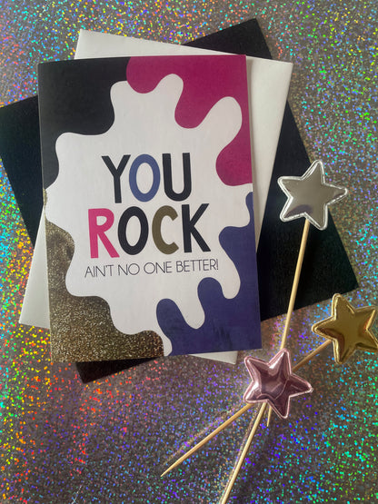 You Rock Celebration Card