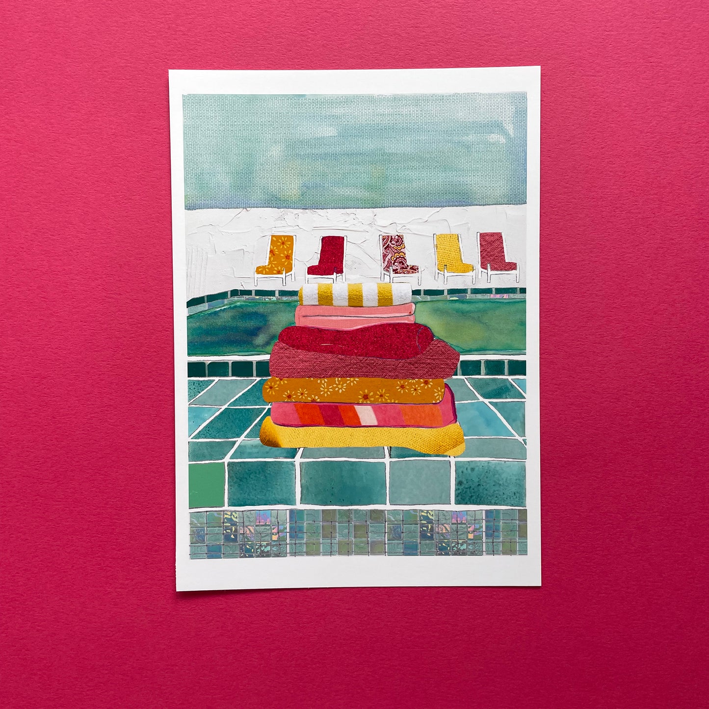 Pool Summerscape Art Print
