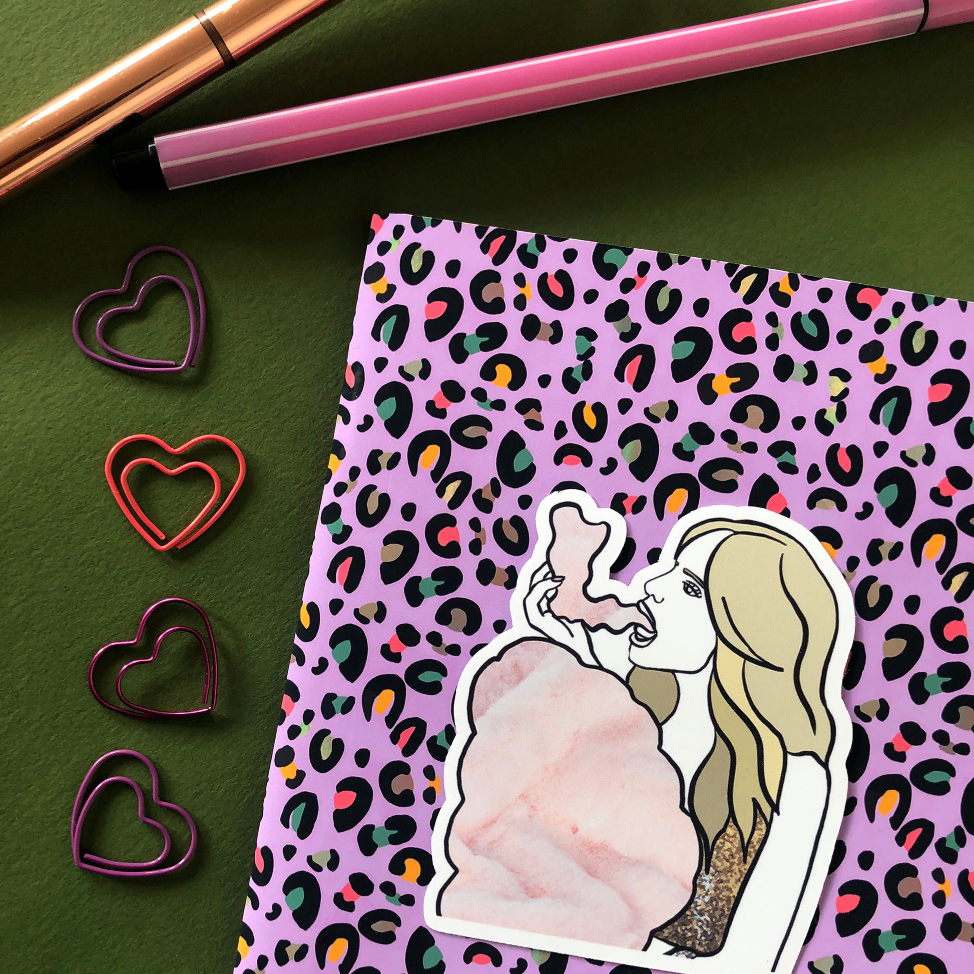 Image shows a single sticker from a fun set inspired by the OG real housewives of Beverly Hills and their most dramatic quotes