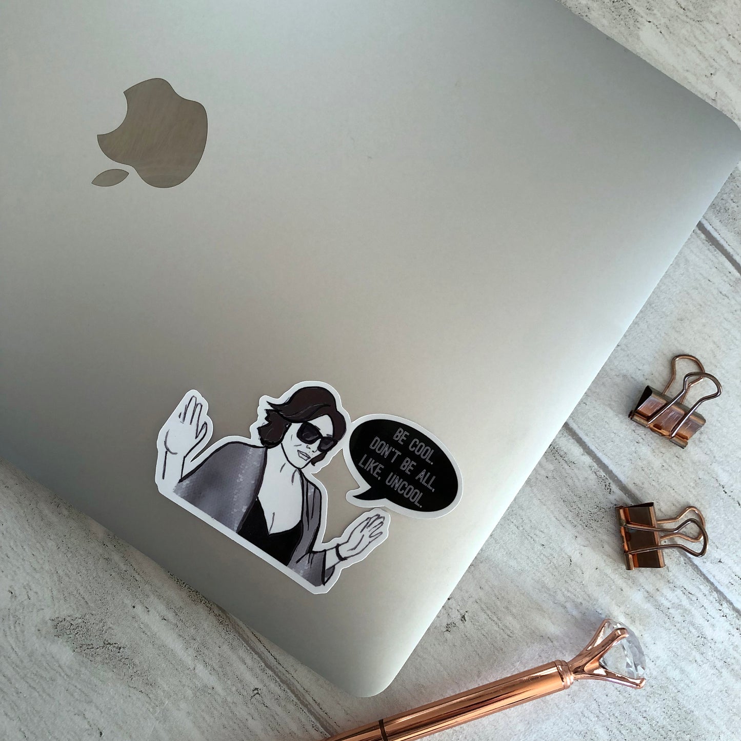 Image shows a sticker inspired by OG Luann from reality tv series the Real Housewives of New York