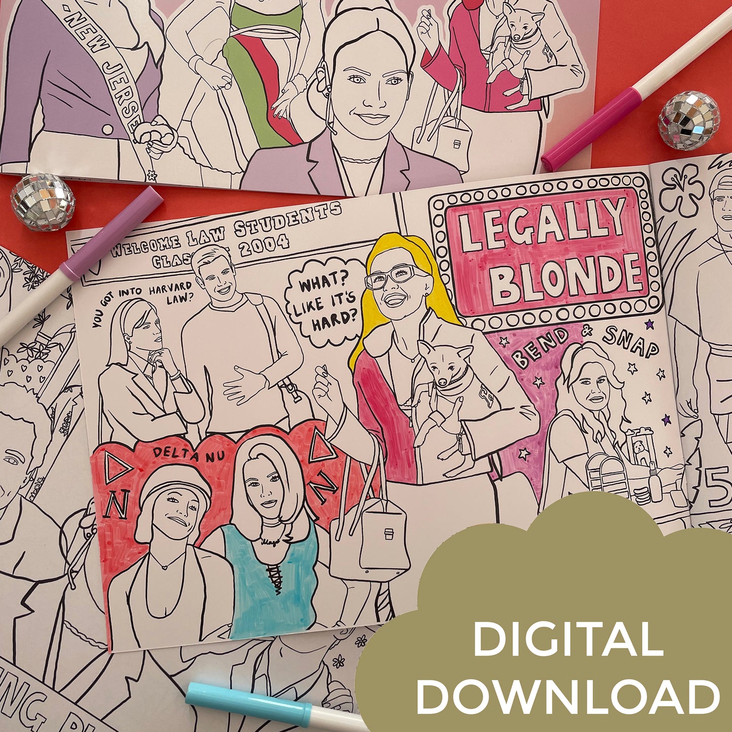 She Loves to Colour Vol 2 Printable Colouring Sheets - Digital Download
