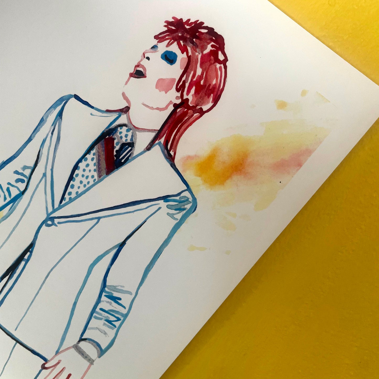 Powder Blue Suit Art Print
