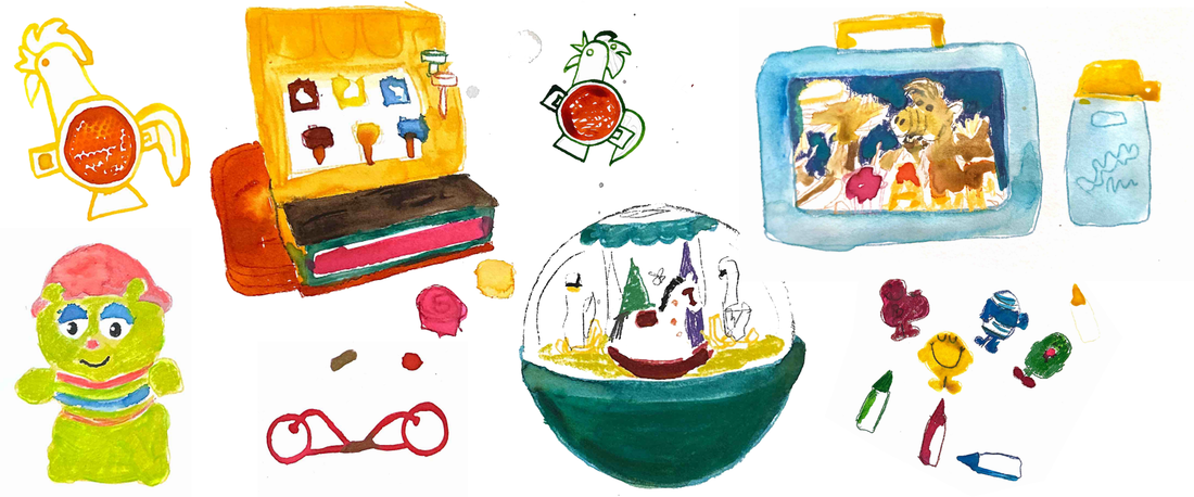 Sketchbook Time Travel: 80s Toy box Edition