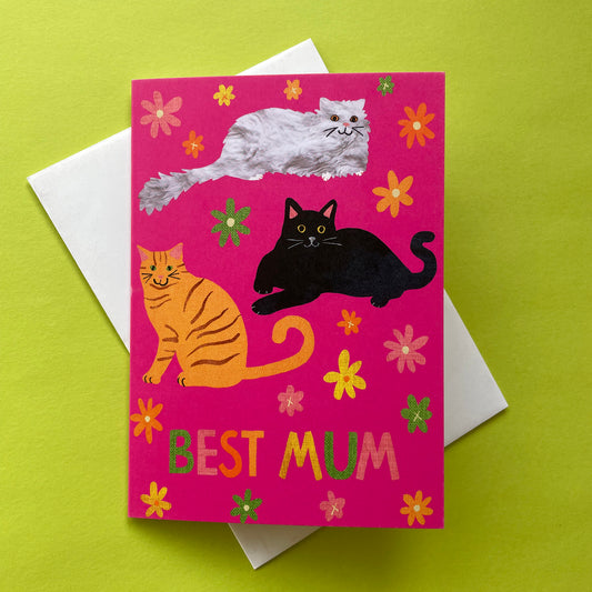Best Mum Cat Card