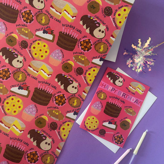 Cake Party Gift Wrap