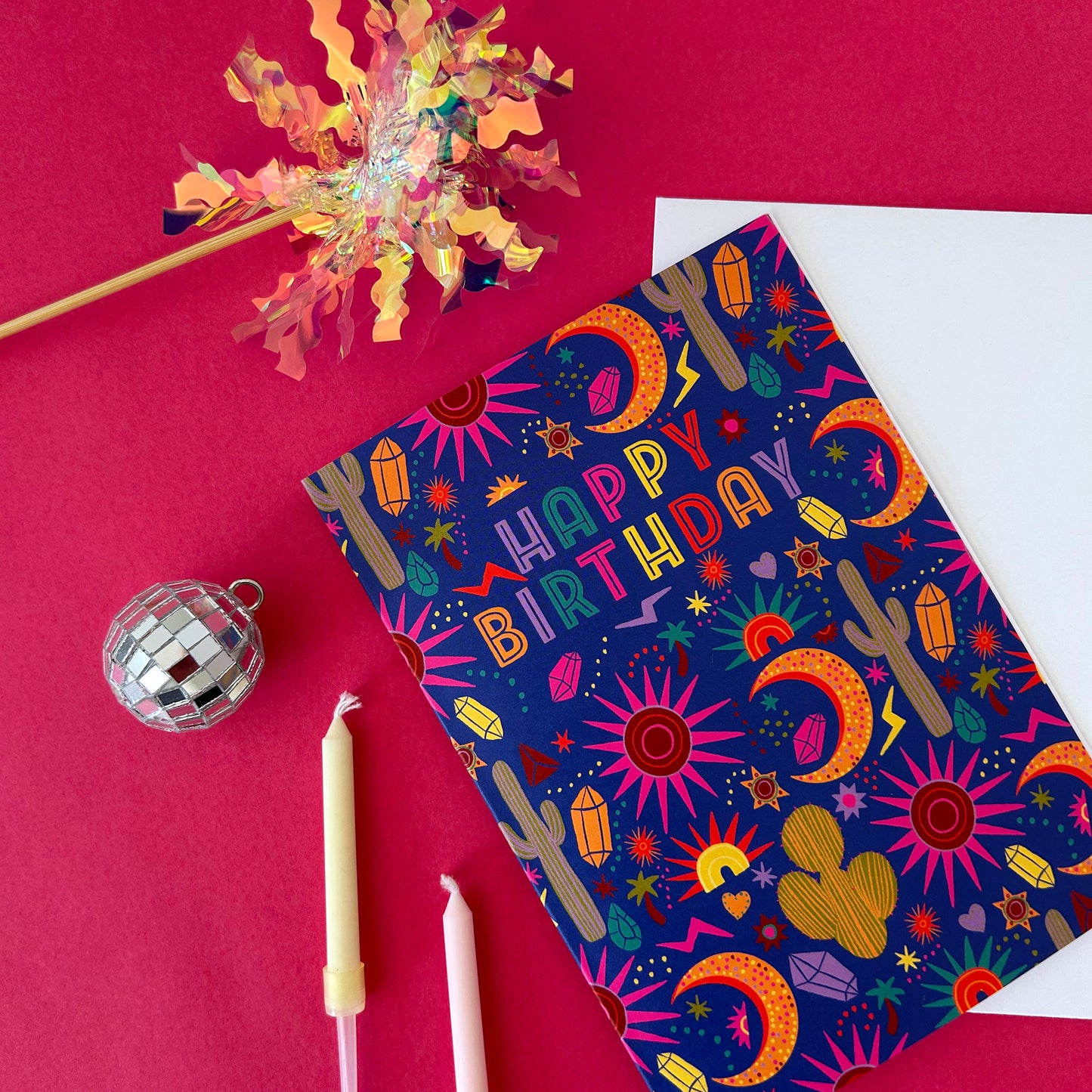 Cosmic Desert Birthday Card