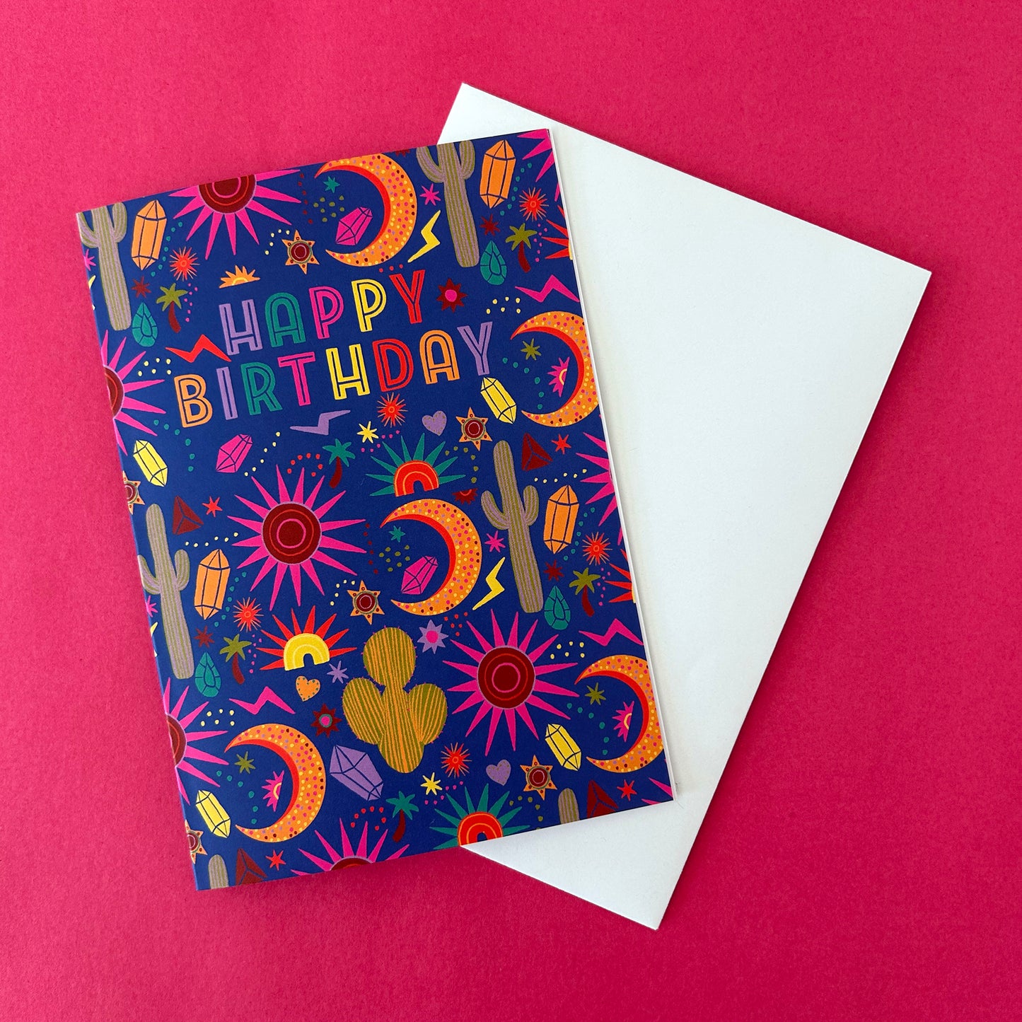 Cosmic Desert Birthday Card