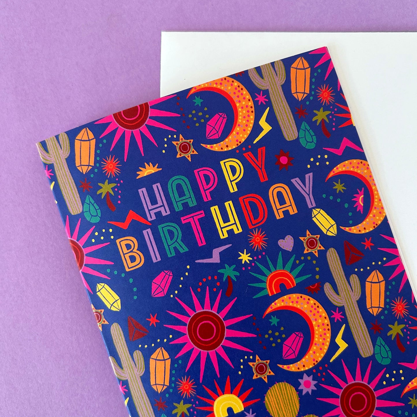 Cosmic Desert Birthday Card