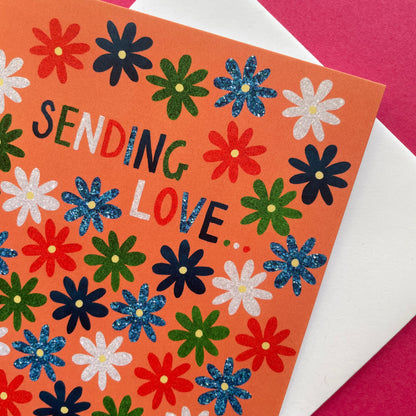 Sending Love Daisies Card