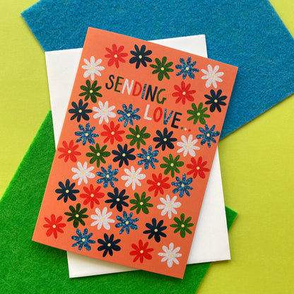 Sending Love Daisies Card