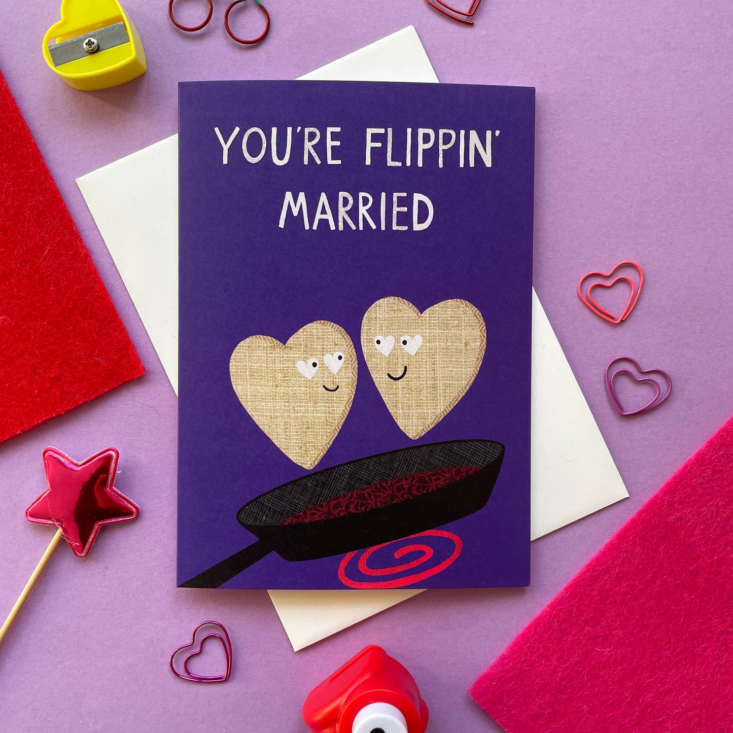 Flippin' Married Wedding Card