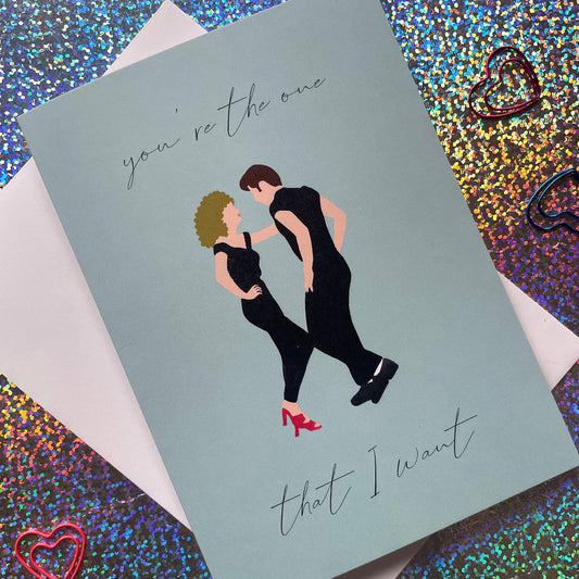 Grease Inspired Love Card