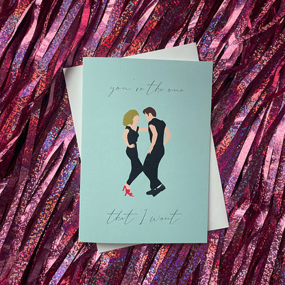 Grease Inspired Love Card