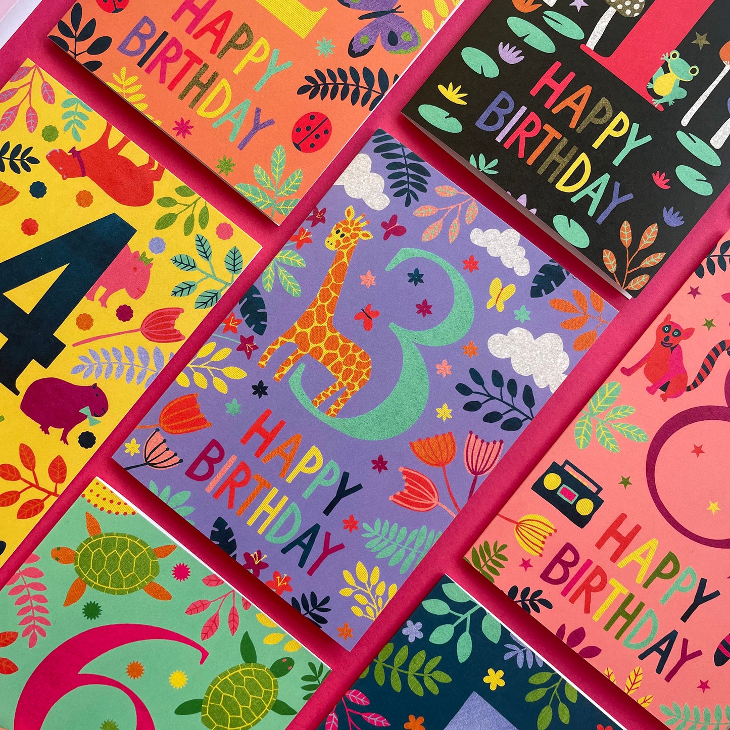 Happy 3rd Birthday Giraffe Card