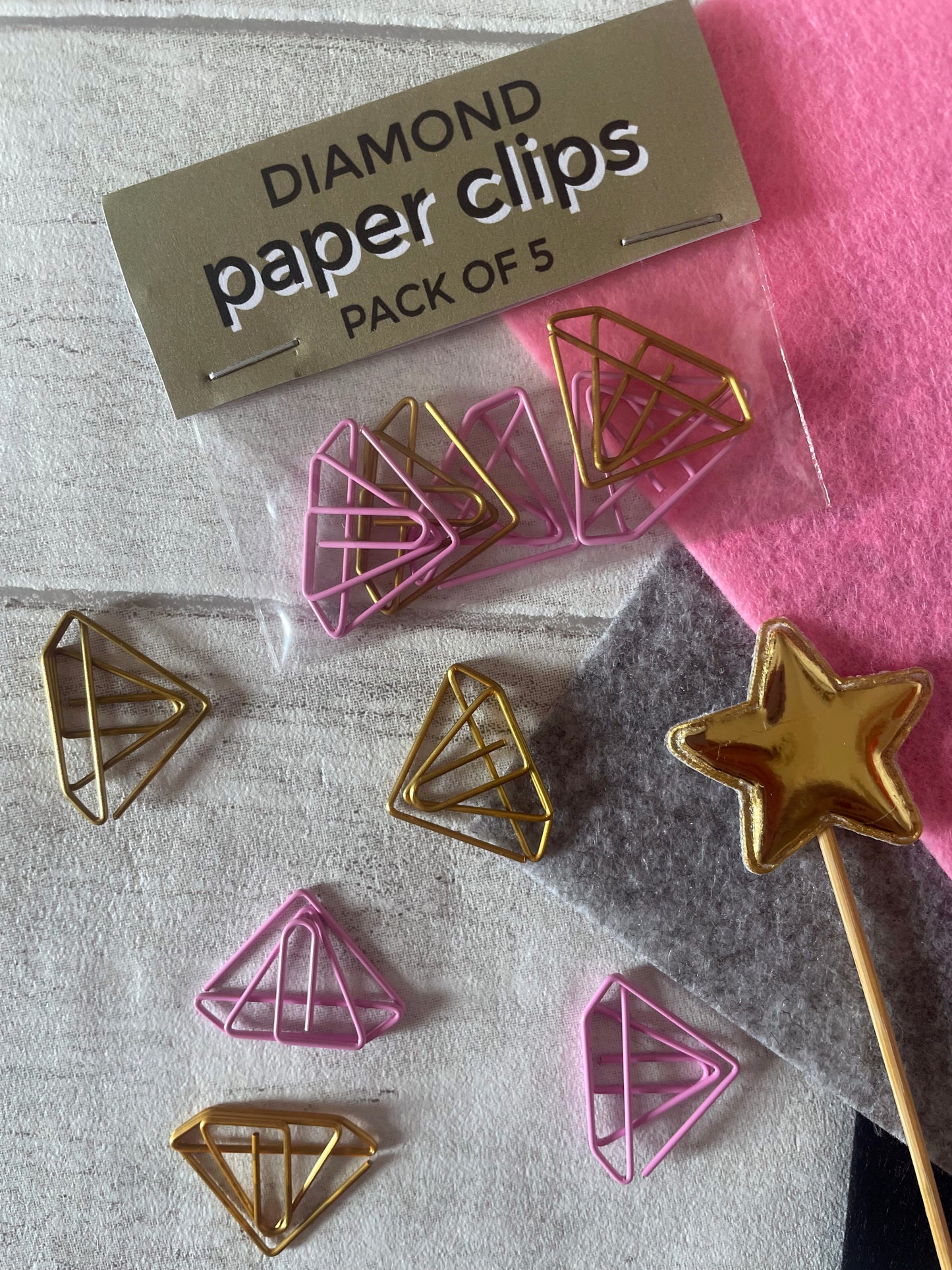Diamond Paper Clips