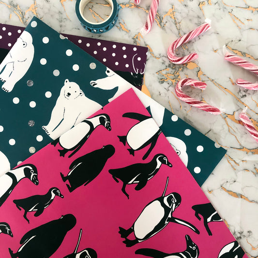 Arctic Animals Gift Wrap Set