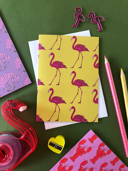 Set of 5 illustrated notecards featuring vibrant summer patterns.