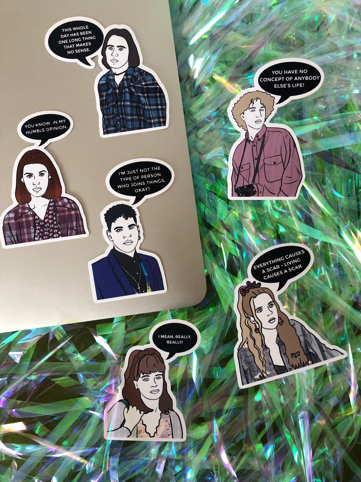 My So-Called Life inspired Sticker Set