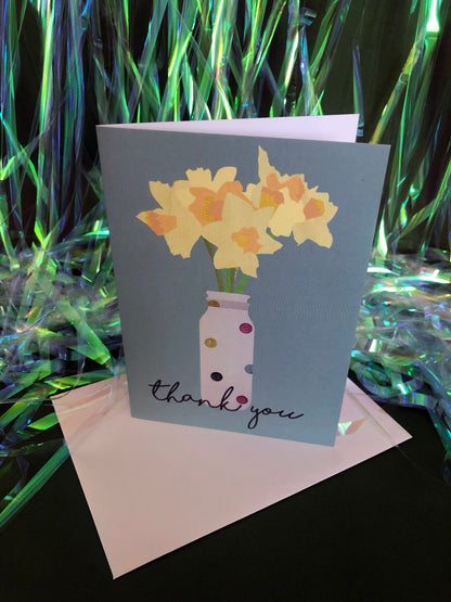 Daffodils Thank you Card