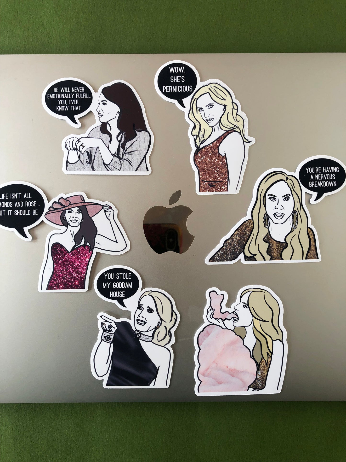 Real Housewives of Beverly Hills OG inspired Sticker Set