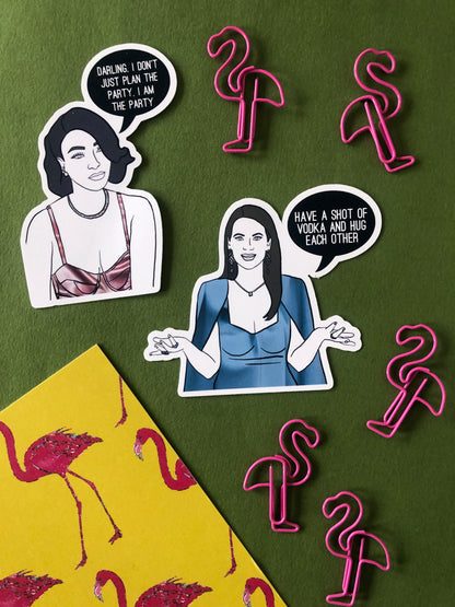 Real Housewives of Miami inspired Sticker Set