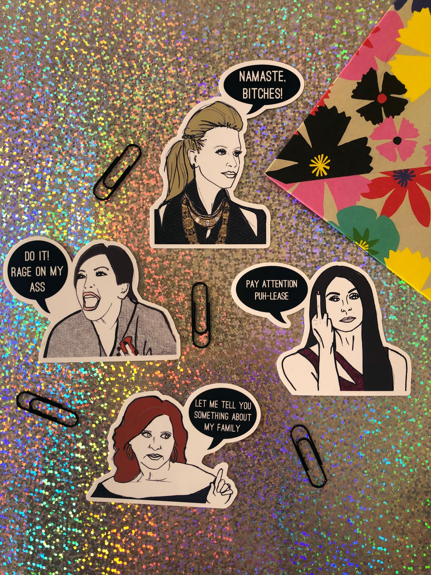 Real Housewives of New Jersey OG inspired Sticker Set