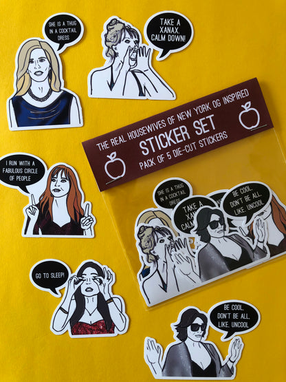 Real Housewives of New York OG inspired Sticker Set