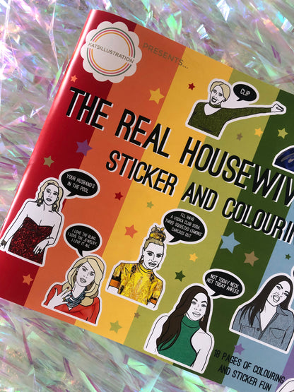 Real Housewives Inspired Sticker and Colouring Book