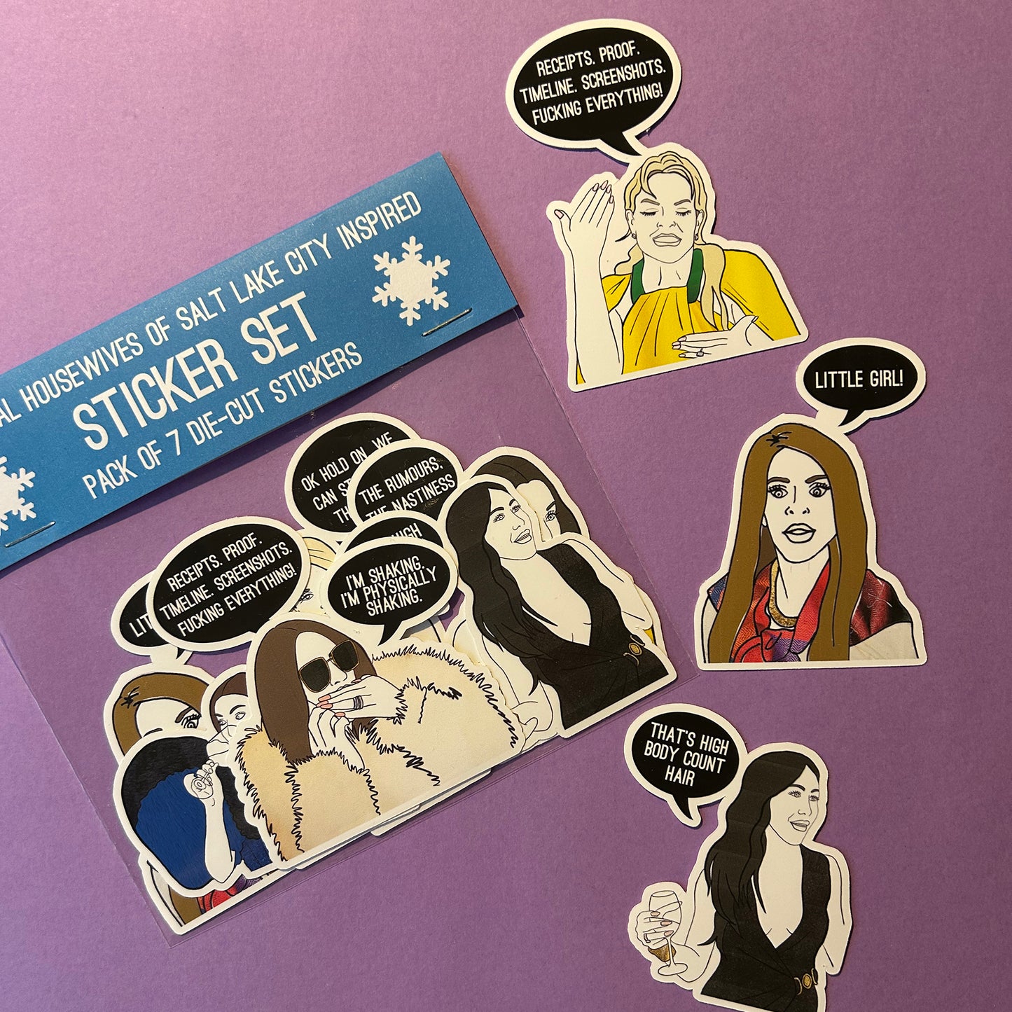 NEW Real Housewives of Salt Lake City inspired Sticker Set