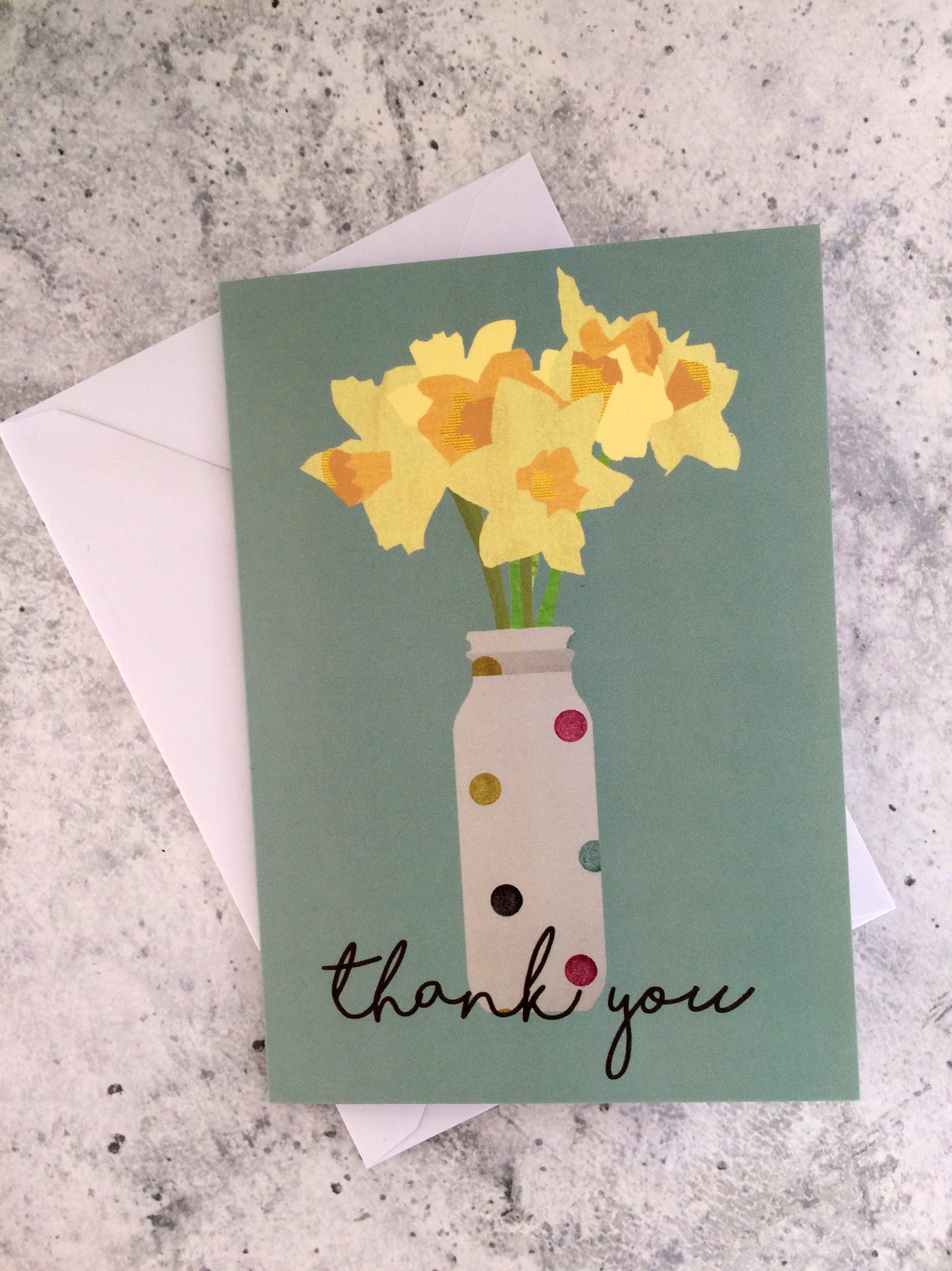 Daffodils Thank you Card