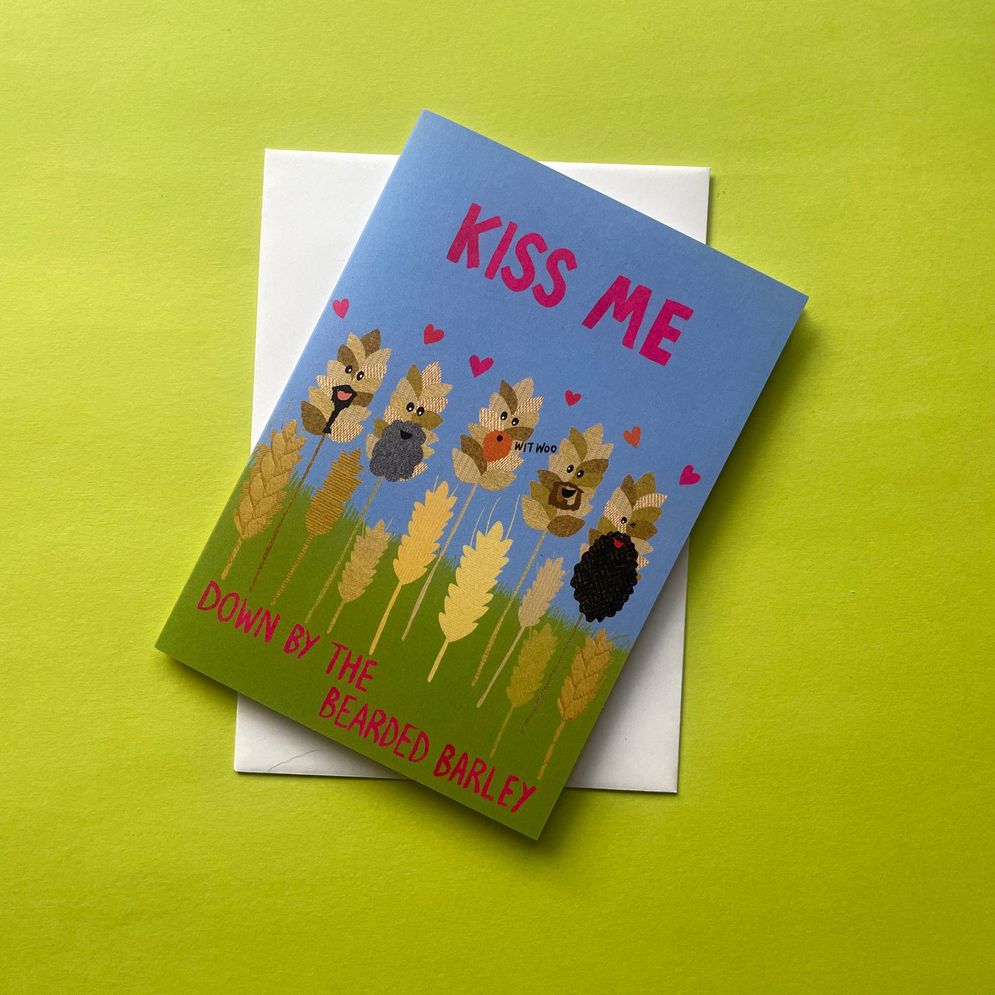 Kiss Me – Bearded Barley Card