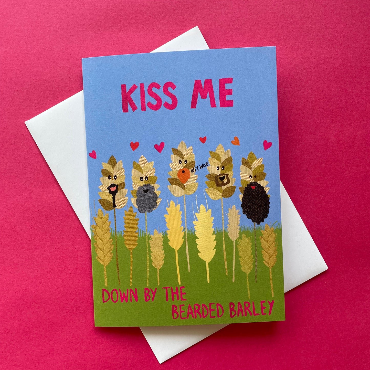 Kiss Me – Bearded Barley Card