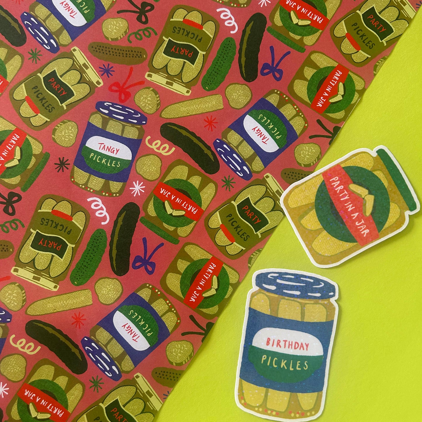 Pickle Party Gift Wrap