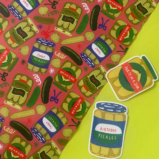 Pickle Party Gift Wrap