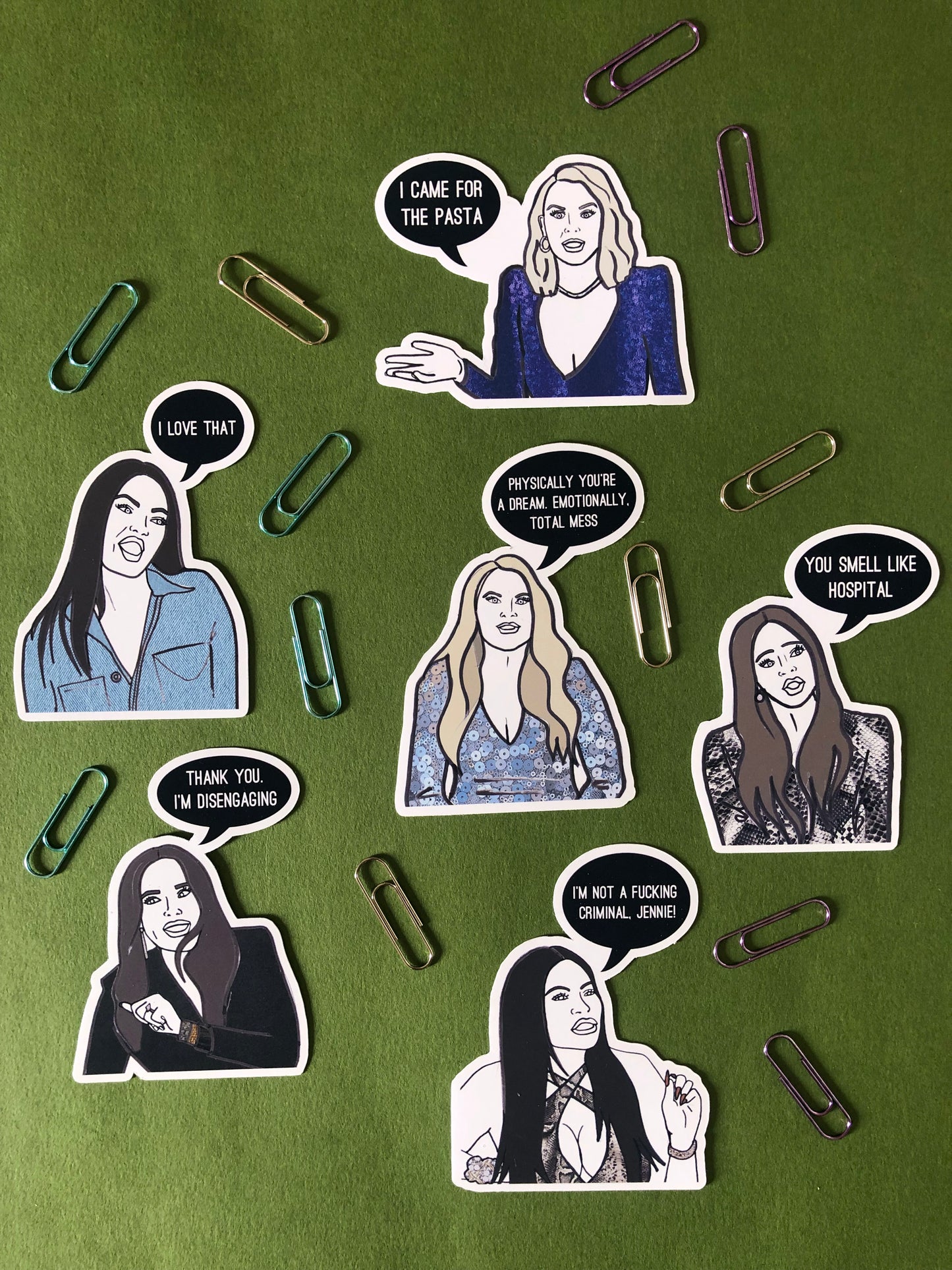 Real Housewives of Salt Lake City inspired Sticker Set